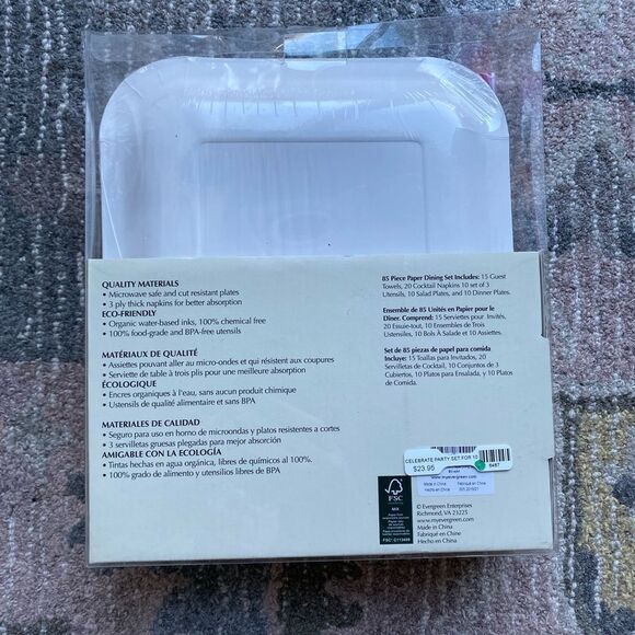 Cyprus Home Celebrate 10 Party Dinner Table Place Setting - Picture 2 of 6